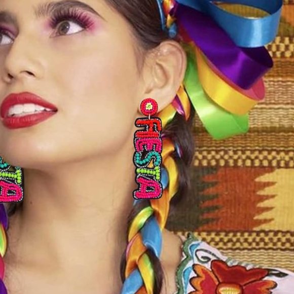 CABO MEXICO TACO THEME GIFT - NEW Earrings Money Pouch Spring Break - Picture 4 of 7